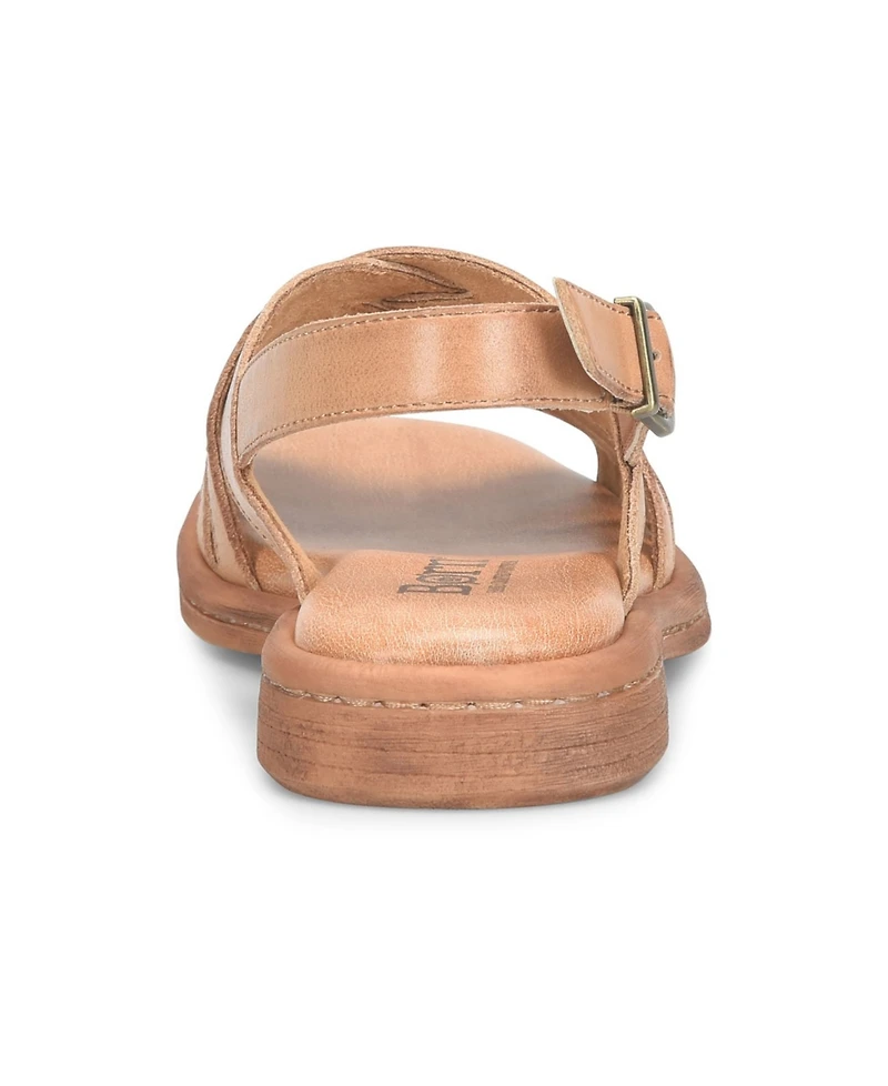 Born Women's Remy Round Toe Flat Sandals