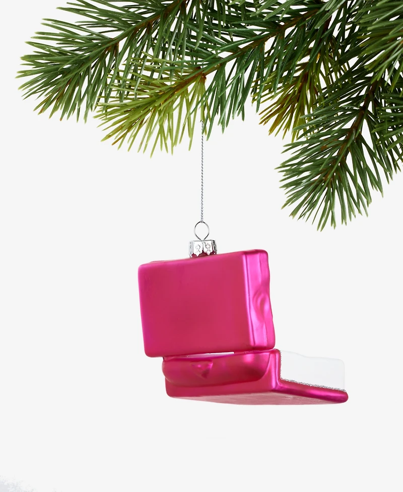 Holiday Lane Eclectic Charm Glass Eyelash Box Ornament, Macy's Exclusive