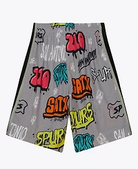 Mitchell & Ness Men's Silver San Antonio Spurs 1998/99 Hardwood Classics Slap Sticker Swingman Shorts