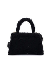 Pre-Owned Balenciaga Small Fluffy Hourglass Top Handle Bag Fur