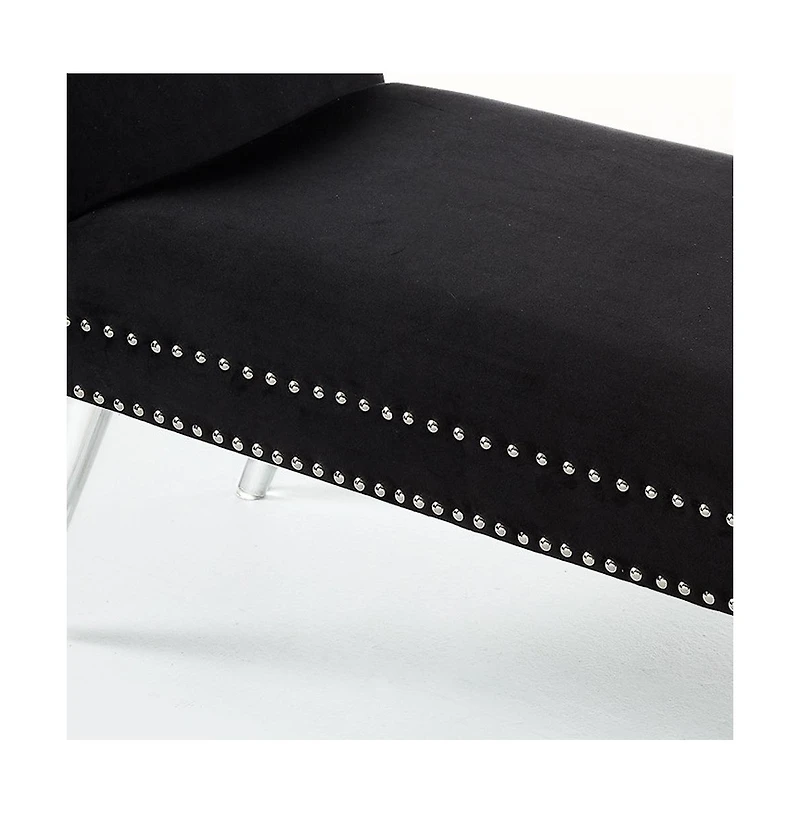Upholstered Velvet Bench – Chic Accent Bench with Soft Cushion for Bedroom, Entryway, or Living Room