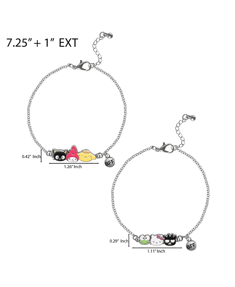 Hello Kitty and Friends Bff Charm Bracelet Set - Iconic Character Designs