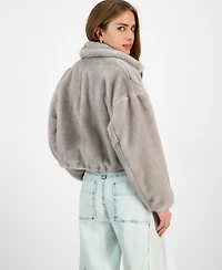 Jou Juniors' Faux-Fur Bomber Jacket