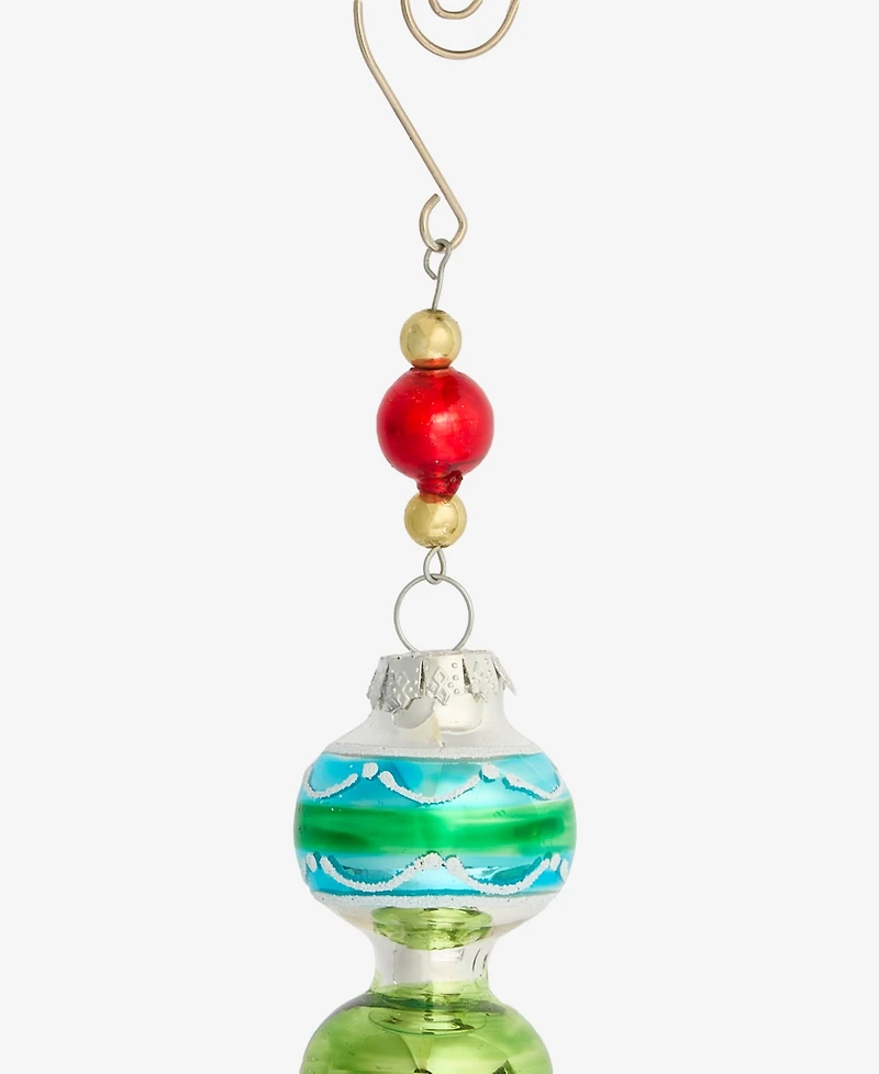 Holiday Lane Merry Magic Glass Finial Ornament, Macy's Exclusive
