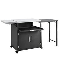 Mondawe Versatile Outdoor Cabinet with Folding & Expandable Work Surfaces