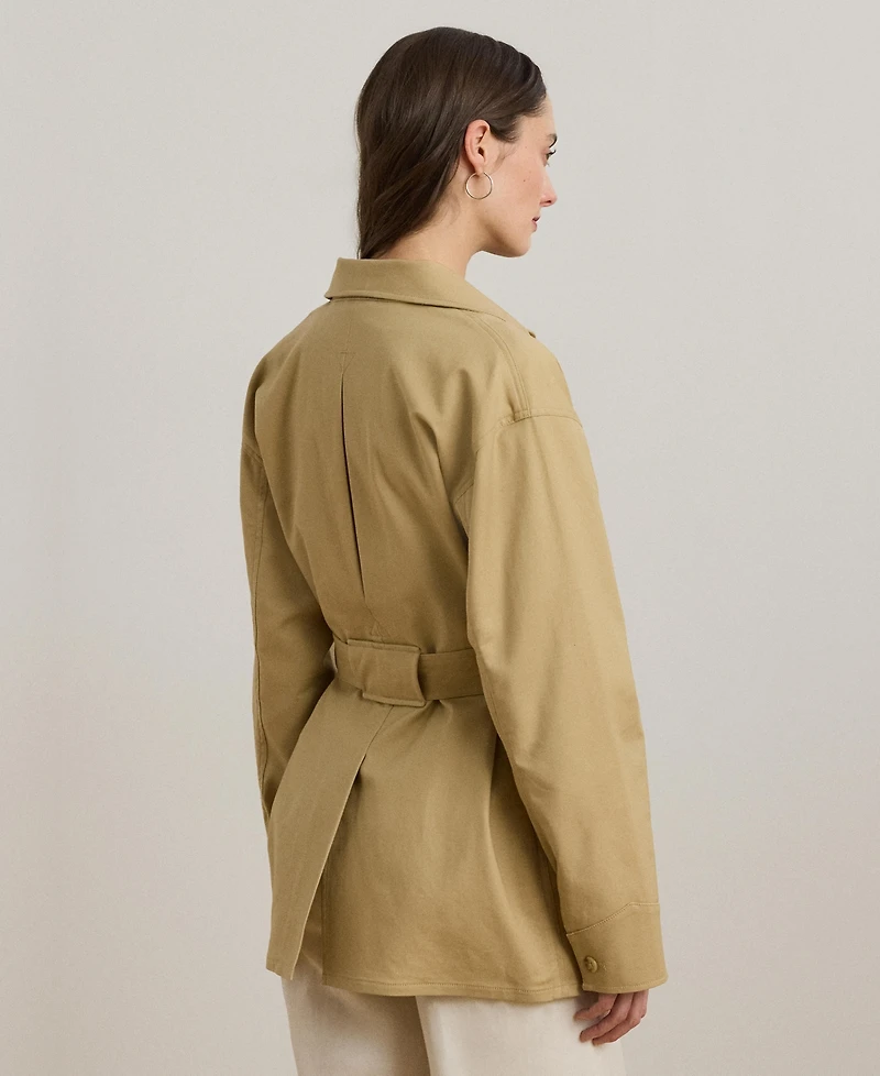 Lauren Ralph Women's Double-Faced Stretch Cotton Field Jacket