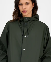 Rains Women's Snap-Front Waterproof Maxi Raincoat