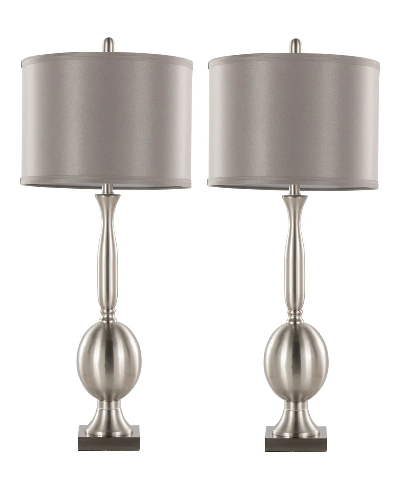 Lumisource 30" Metal Joan Contemporary Table Lamp, Set of 2