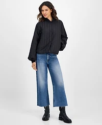 Rains Women's Stand-Collar Bomber Jacket