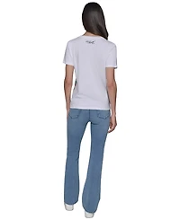 Karl Lagerfeld Paris Women's Sailing Choupette Graphic T-Shirt