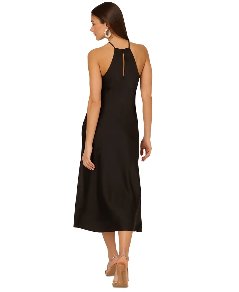 Adrianna Women's Stretch Satin Midi Dress