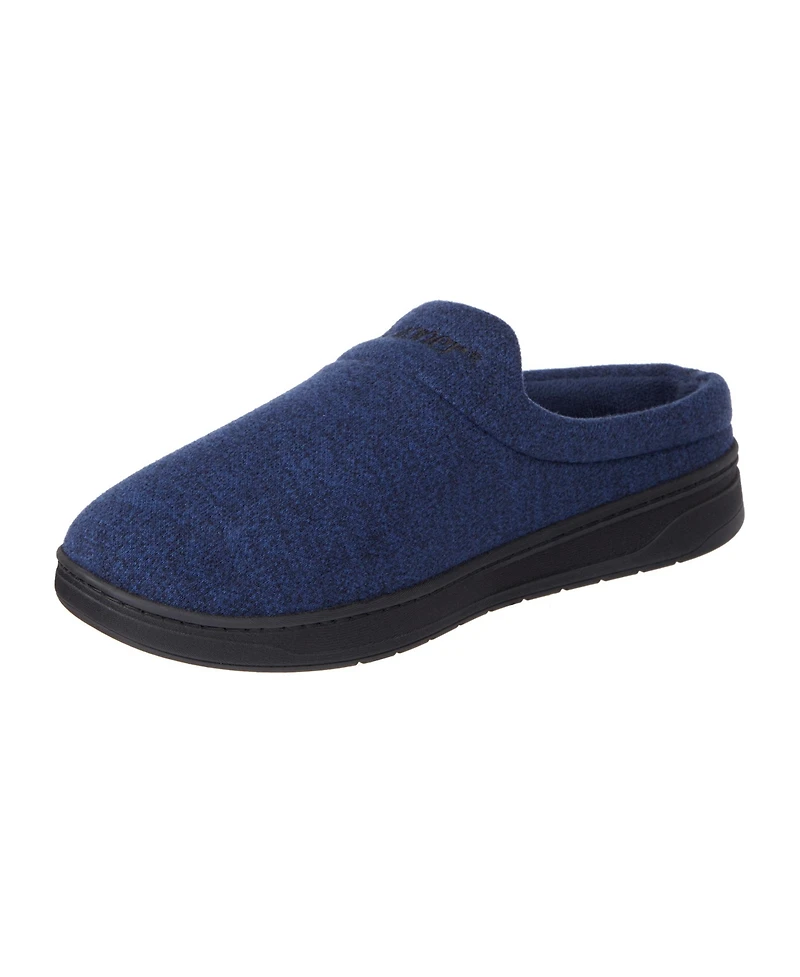 Isotoner Men's Heathered Knit Brady Clog Slippers