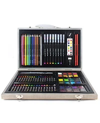 Art 101 Watercolor Draw Sketch Wood Art Set, 88 Pieces