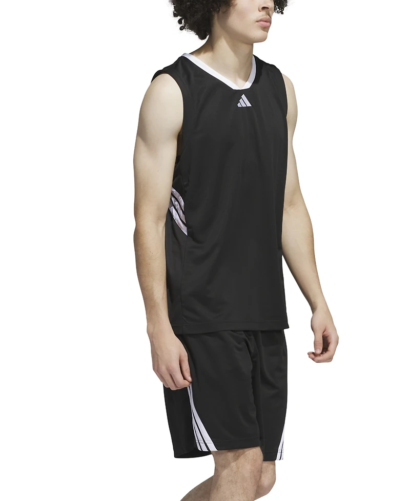 adidas Men's Bball Logo Graphic Tank Top