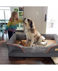 Bingopaw Luxury 3XL Warm Washable Orthopedic Pet Bed for Dogs/Cats