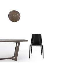 Faux Leather Dining Chair with Armless Design for Kitchen or Room