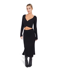 Belle & Bloom Women's All My Life Knit Midi Skirt