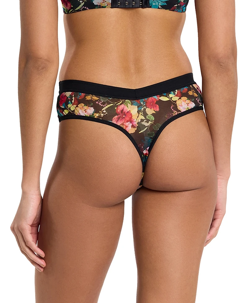 Hanky Panky Women's Mesh High Cut Thong