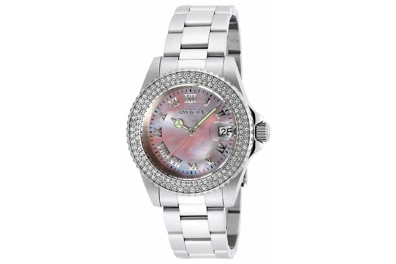 Invicta Women's 19874 Angel Quartz 3 Hand Light Pink Dial Watch