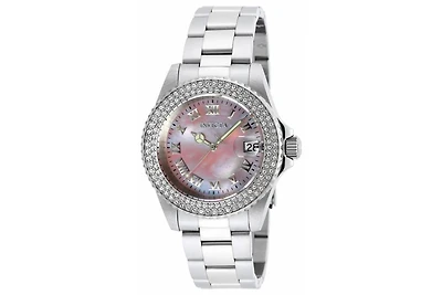 Invicta Women's 19874 Angel Quartz 3 Hand Light Pink Dial Watch