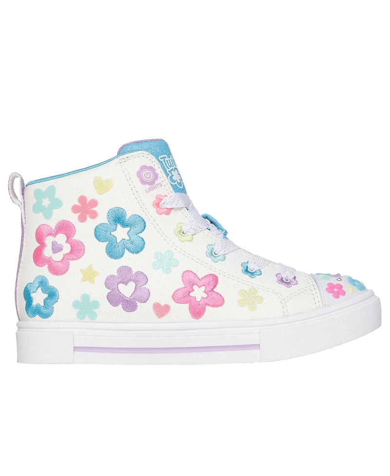 Skechers Toddler Girls Twinkle Toes: Sparks - Cloud Cutie Light-Up Fastening Strap Casual Sneakers from Finish Line