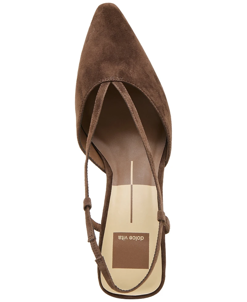 Dolce Vita Women's Ginay Pointed-Toe Slingback Blade-Heel Pumps