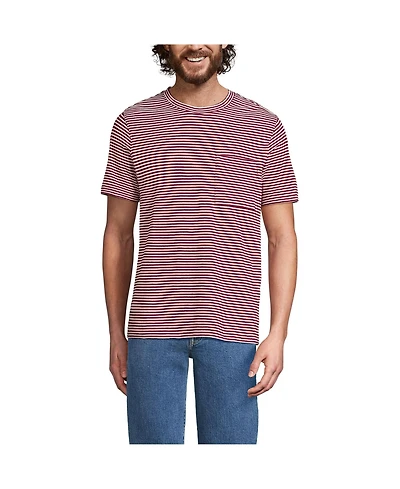 Lands' End Men's Short Sleeve Cotton Linen Tee