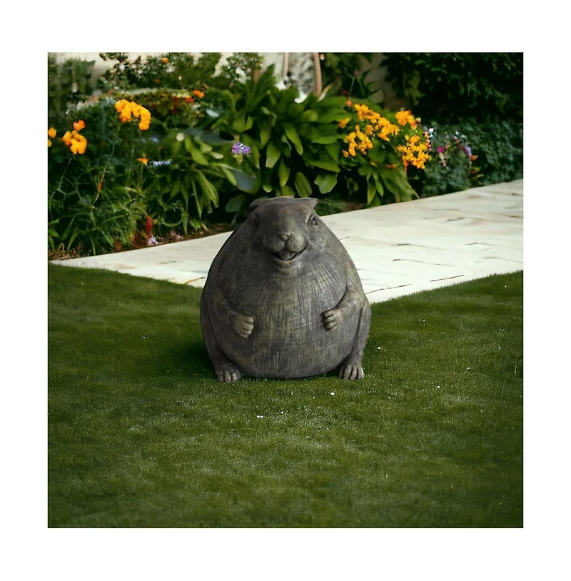 Adorable Chubby Rabbit Garden Statue for Decorative Garden Accents