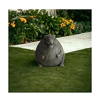 Adorable Chubby Rabbit Garden Statue for Decorative Garden Accents