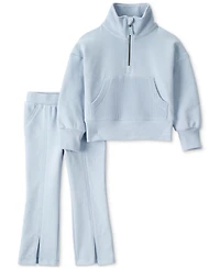 Carter's Toddler Girls 2-Pc. Quarter Zip Pullover & Pants Set