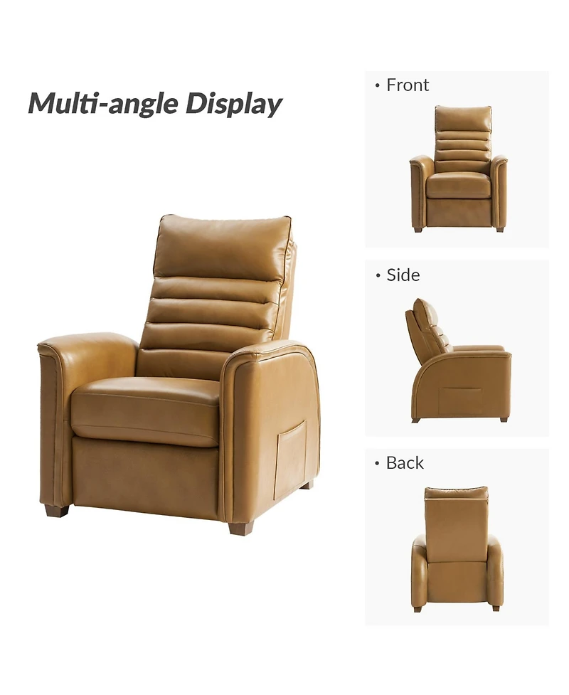 Bernhard Modern Dual Motor Genuine Leather Power Zero Gravity Recliner