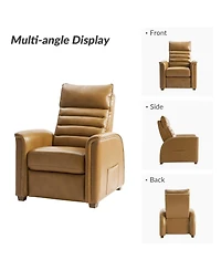 Bernhard Modern Dual Motor Genuine Leather Power Zero Gravity Recliner