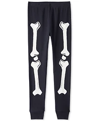 Carter's Adult Glow Halloween Skeleton 100% Snug-Fit Cotton Pajamas, 2 Piece Set