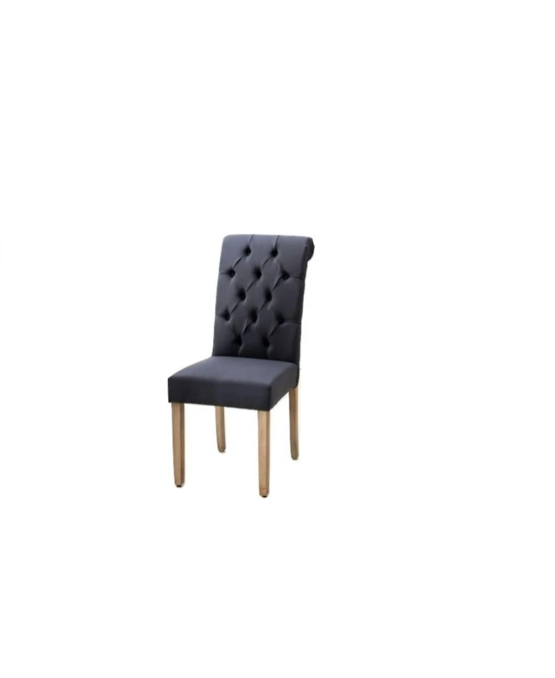 Tufted Linen Dining Parsons Chairs Set of Two for Stylish Home Dining Seating