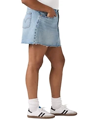 Levi's Plus Cotton Iconic 501 Mid-Rise Denim Skirt