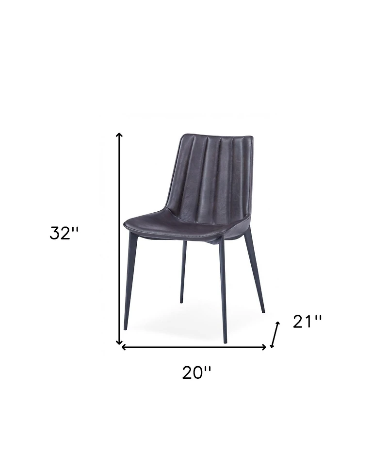Set of 2 Modern Dining Chairs for Kitchen or Dining Room Seating
