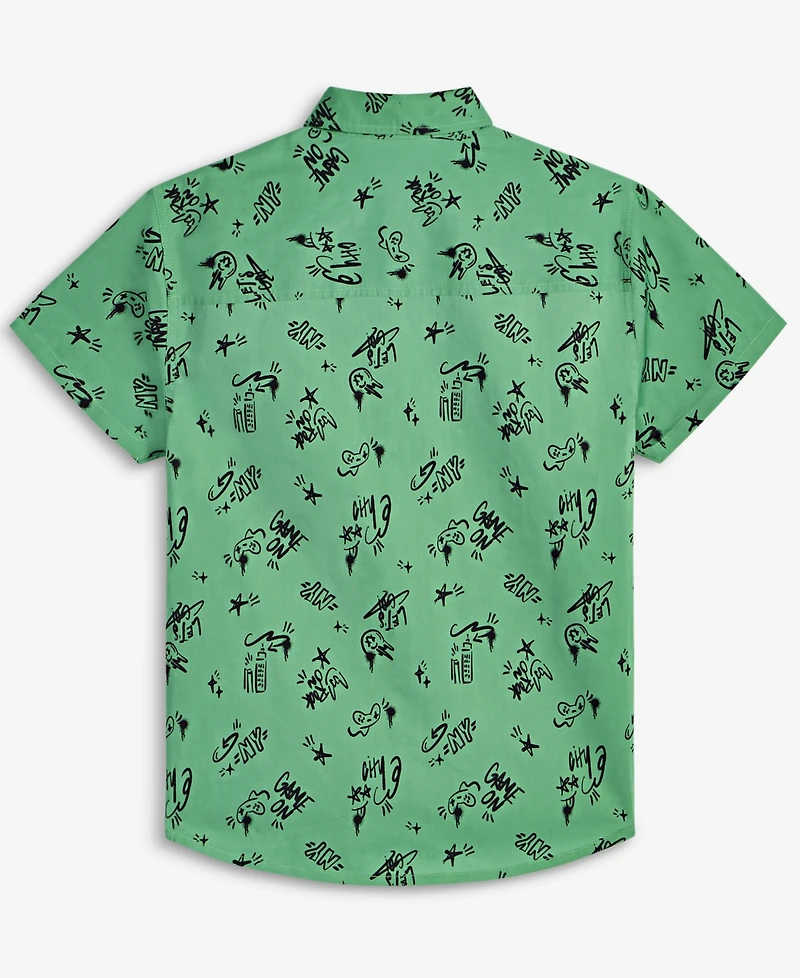 Epic Threads Little & Big Boys Printed Cotton Shirt, Exclusively at Macy's