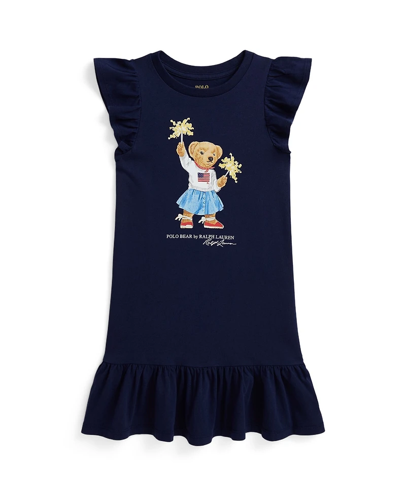 Polo Ralph Lauren Toddler and Little Girls Bear Jersey Dress