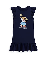 Polo Ralph Lauren Toddler and Little Girls Bear Jersey Dress