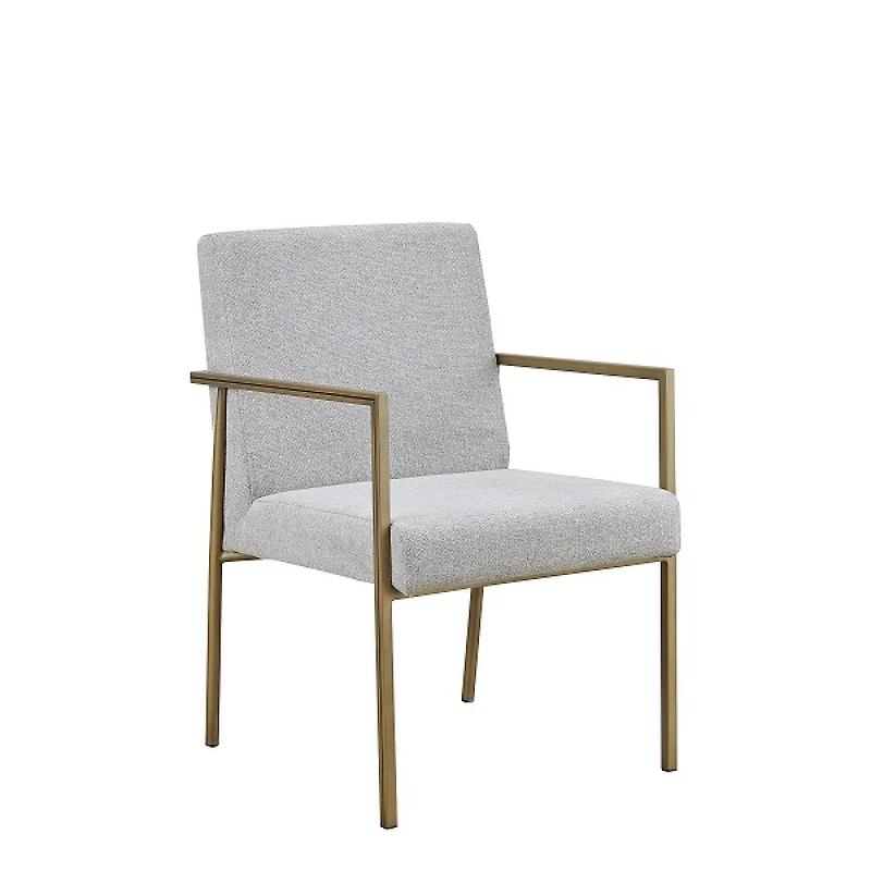 Fabric Dining Arm Chair with Padded Seat for Kitchen or Dining Room