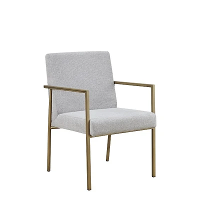 Fabric Dining Arm Chair with Padded Seat for Kitchen or Dining Room