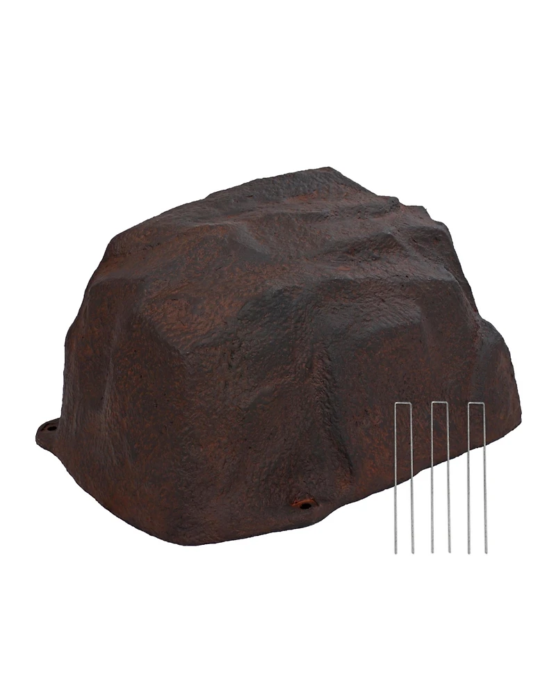 Outdoor Polyresin Landscape Rock Septic Cover with Stakes