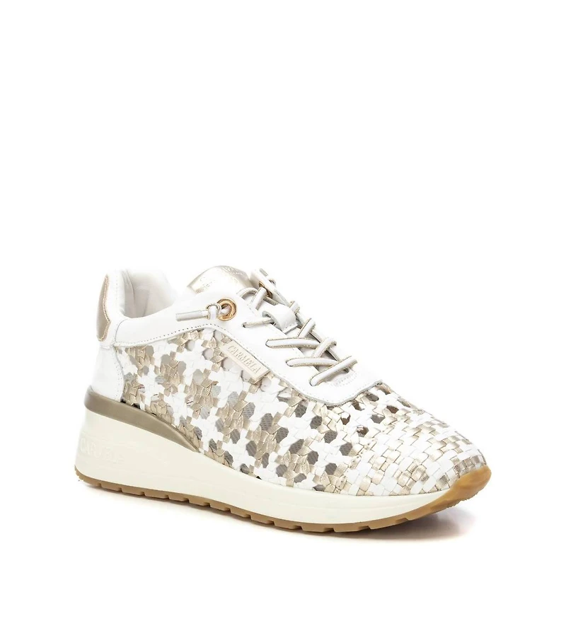 Carmela Leather Women's Braided Sneakers By Xti