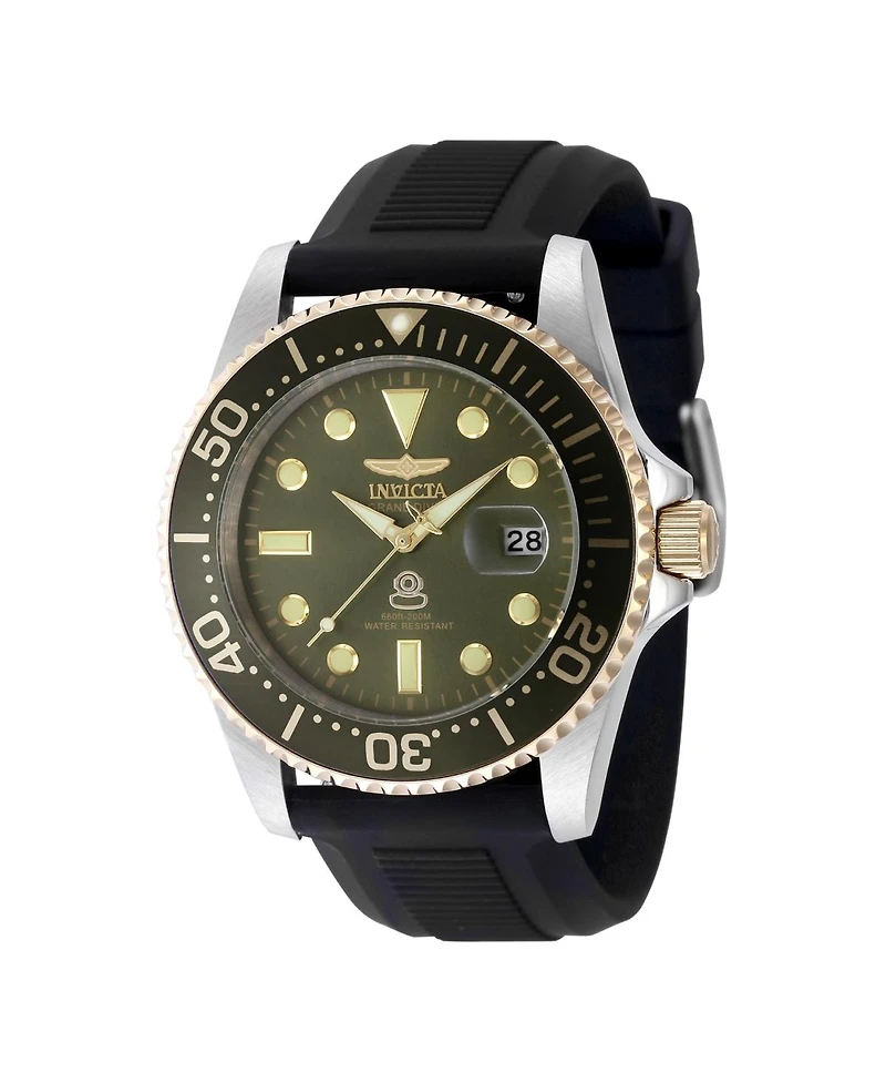 Invicta Men's 48217 Pro Diver Quartz 3 Hand Military Green Dial Watch