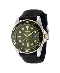 Invicta Men's 48217 Pro Diver Quartz 3 Hand Military Green Dial Watch