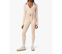 WeWoreWhat Women's Long Sleeve Wrap Top