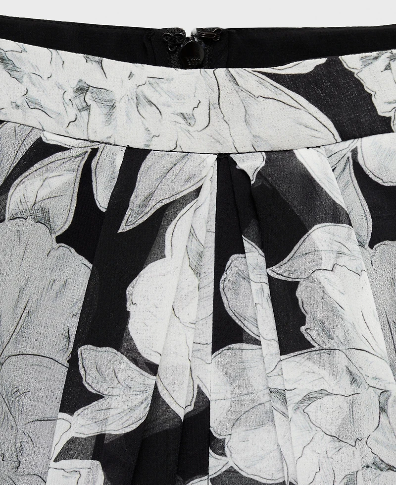 Mango Women's Floral Strapless Dress