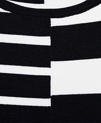 Mango Women's Combined Stripes Knitted Dress