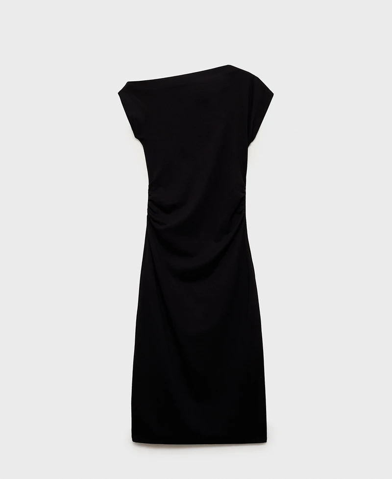 Mango Women's Draped Midi Dress