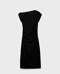 Mango Women's Draped Midi Dress